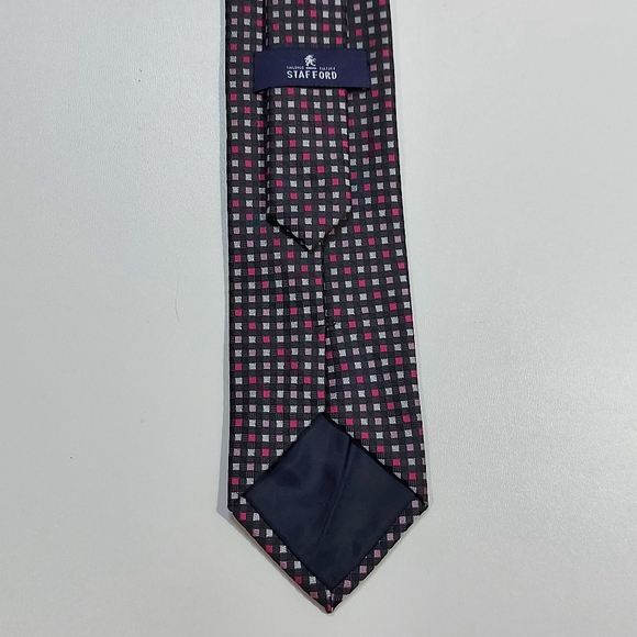 Stafford Tailored Culture Neck Tie 100% Polyester - Picture 8 of 10